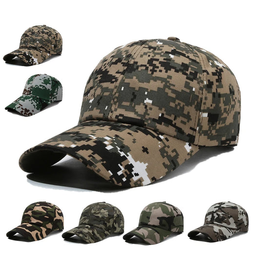 Camouflage Cotton Baseball Cap – Washed Vintage Outdoor Snapback