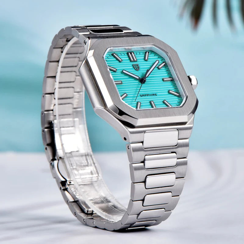 Quartz Sports Watch – Sapphire Glass, Waterproof, Stainless Steel Build