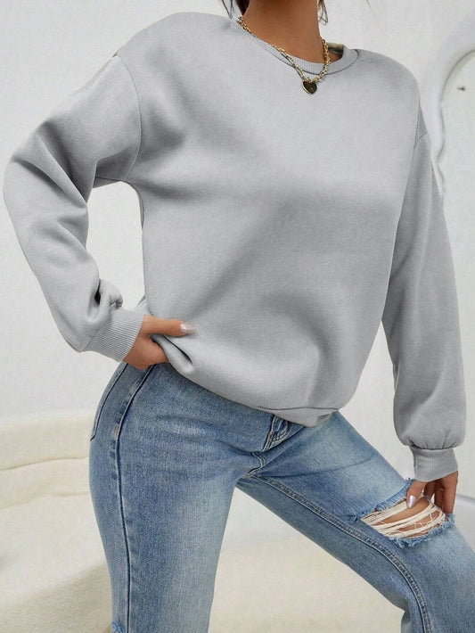 Colorful Crewneck Sweatshirt — Minimal Solid, Comfy Everyday Fit