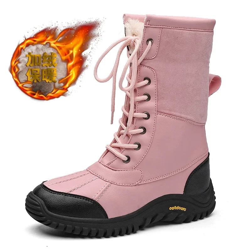 FrostStep | High Top Warm Snow Boots – Plus Size Winter Shoes