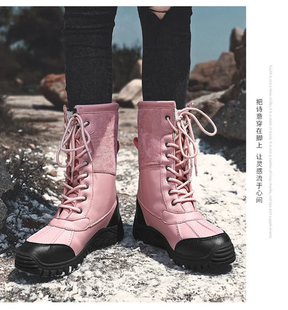FrostStep | High Top Warm Snow Boots – Plus Size Winter Shoes