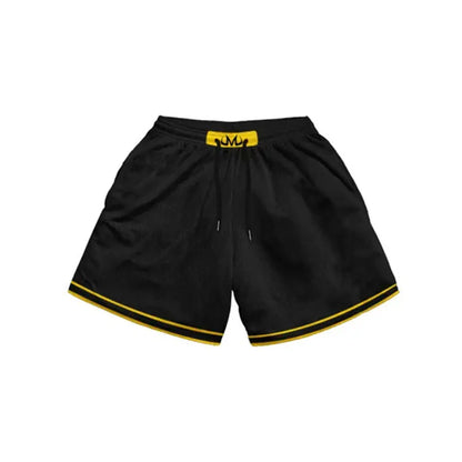 Anime Inspired 2-in-1 Quick Dry Mesh Shorts – Summer Sports Workout Pants