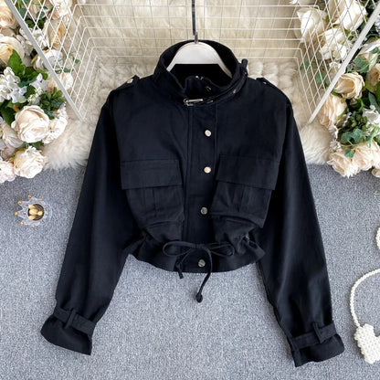 Safari Collar Short Coat