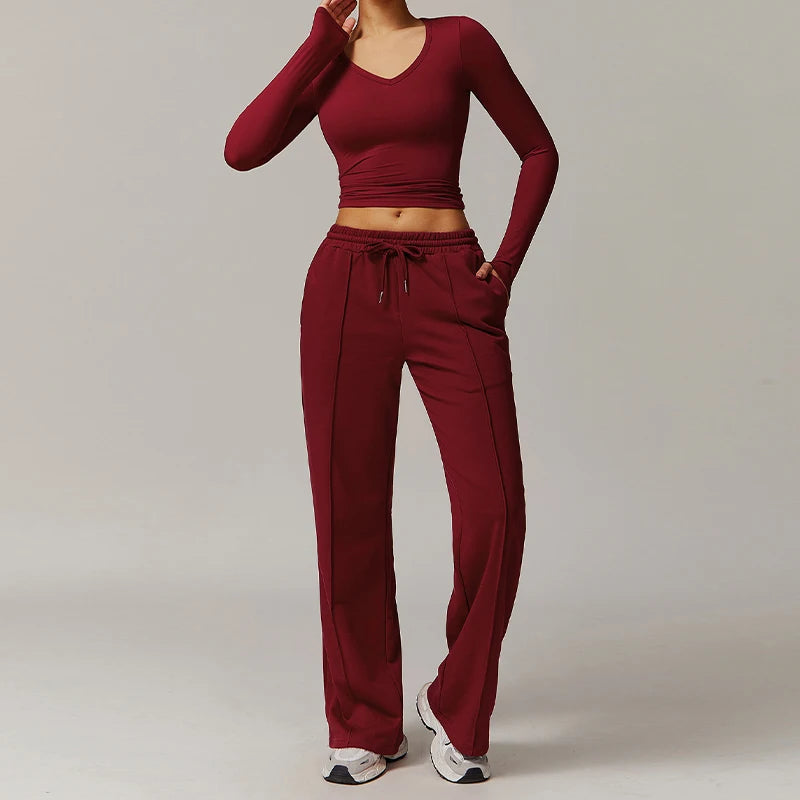 AirForm Lounge Set – Long Sleeve Top & Sweatpants