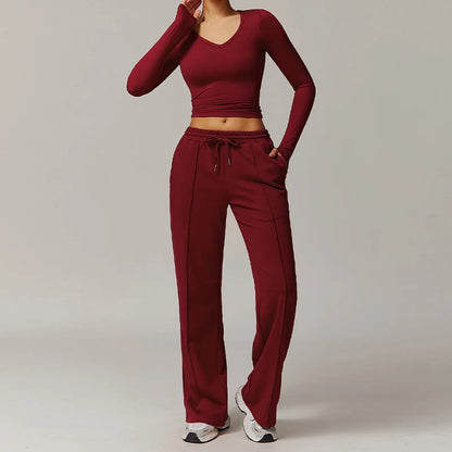 AirForm Lounge Set – Long Sleeve Top & Sweatpants