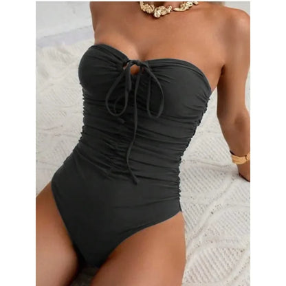 Strapless One-Piece or Halter – Flattering Cover-Up Style