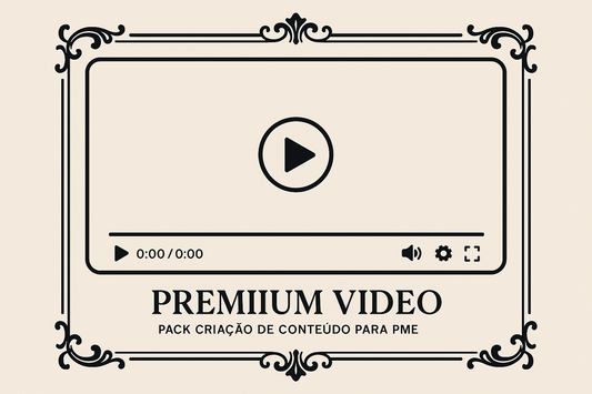 silhueta  de video com moldura para Premium Video – Pack Criação de Conteúdo para PME
